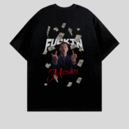 Money Over Everything Graphic Oversized T-Shirt – Black Color by Milliboi (2)
