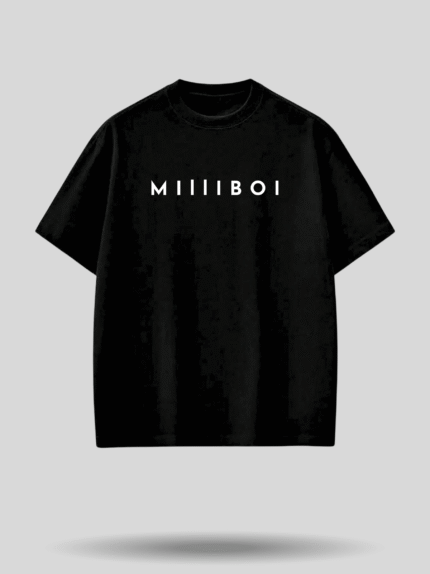 MILLIBOI Signature Oversized T-Shirt – Black Color by Milliboi (1)