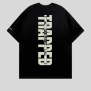 Trapped Money Oversized Printed T-Shirt – Black color (1)