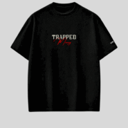 Trapped Money Oversized Printed T-Shirt – Black color (2)